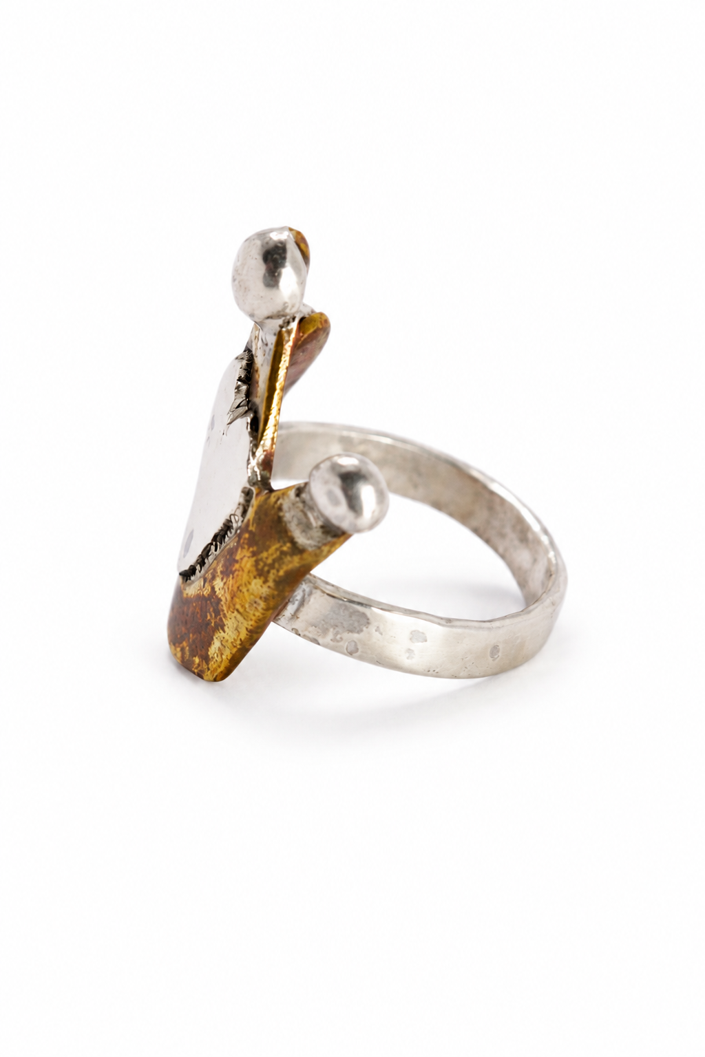 Be my king Brass and Silver ring