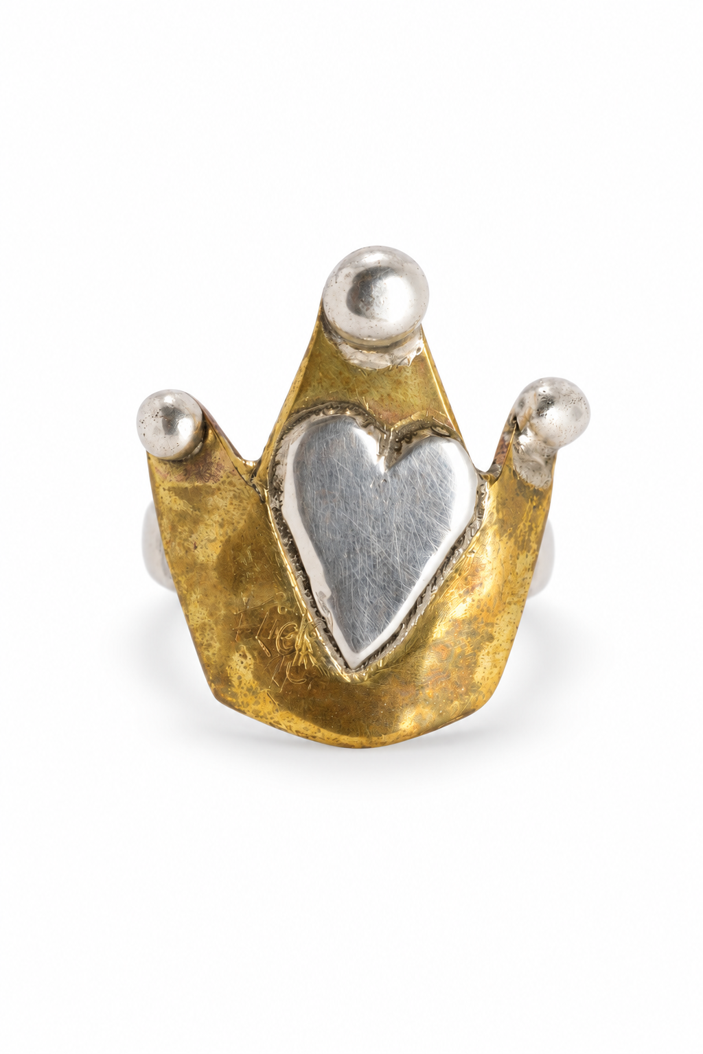 Be my king Brass and Silver ring
