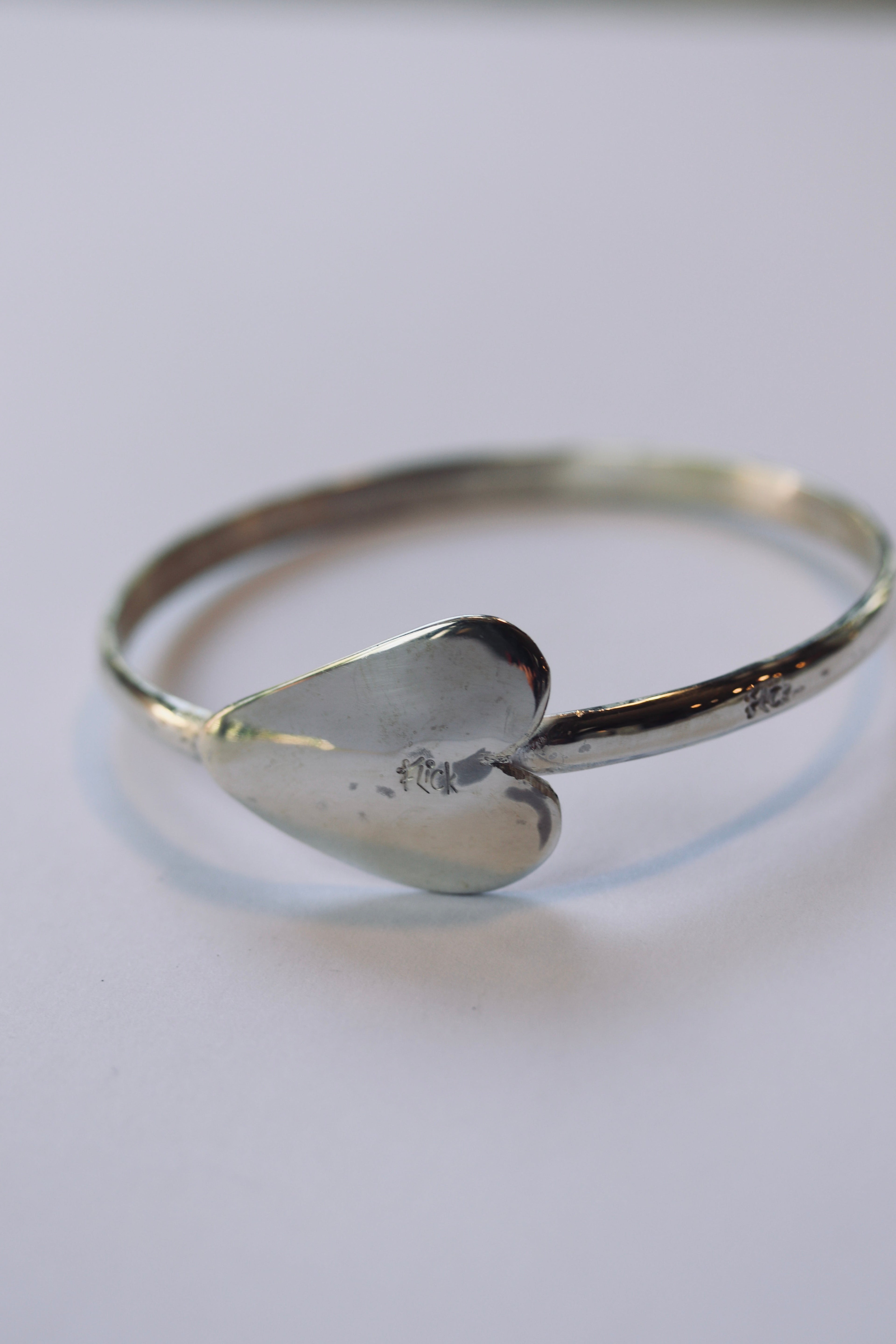 Silver Love on the Side with Silver Heart