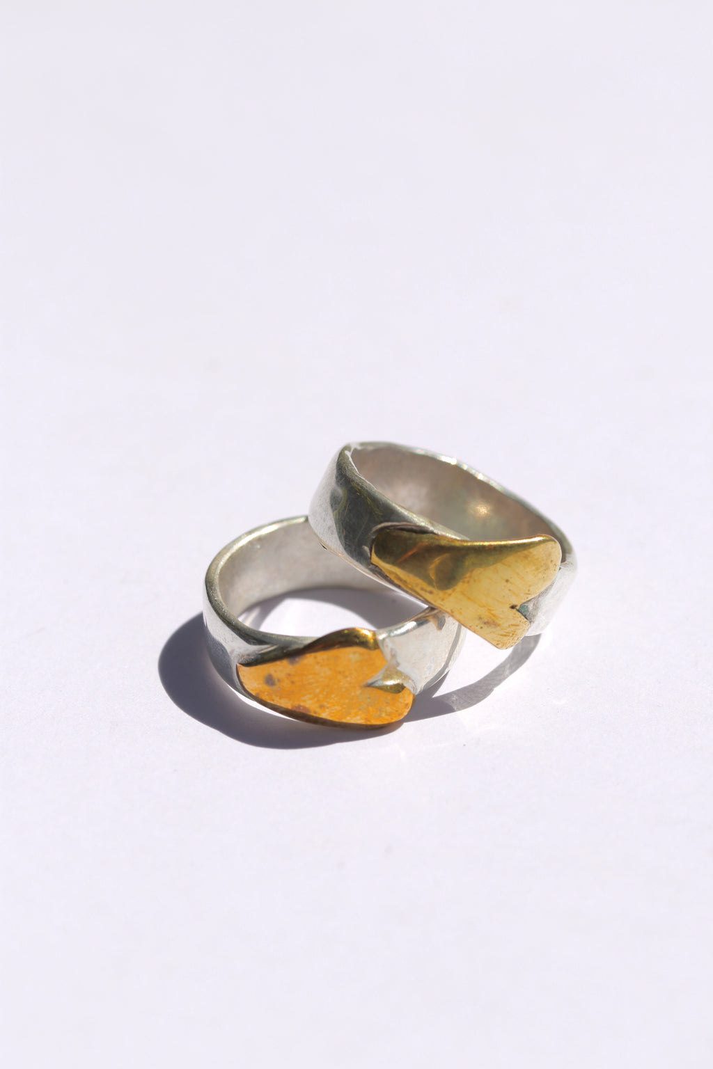 Love on the side Brass and Silver Ring