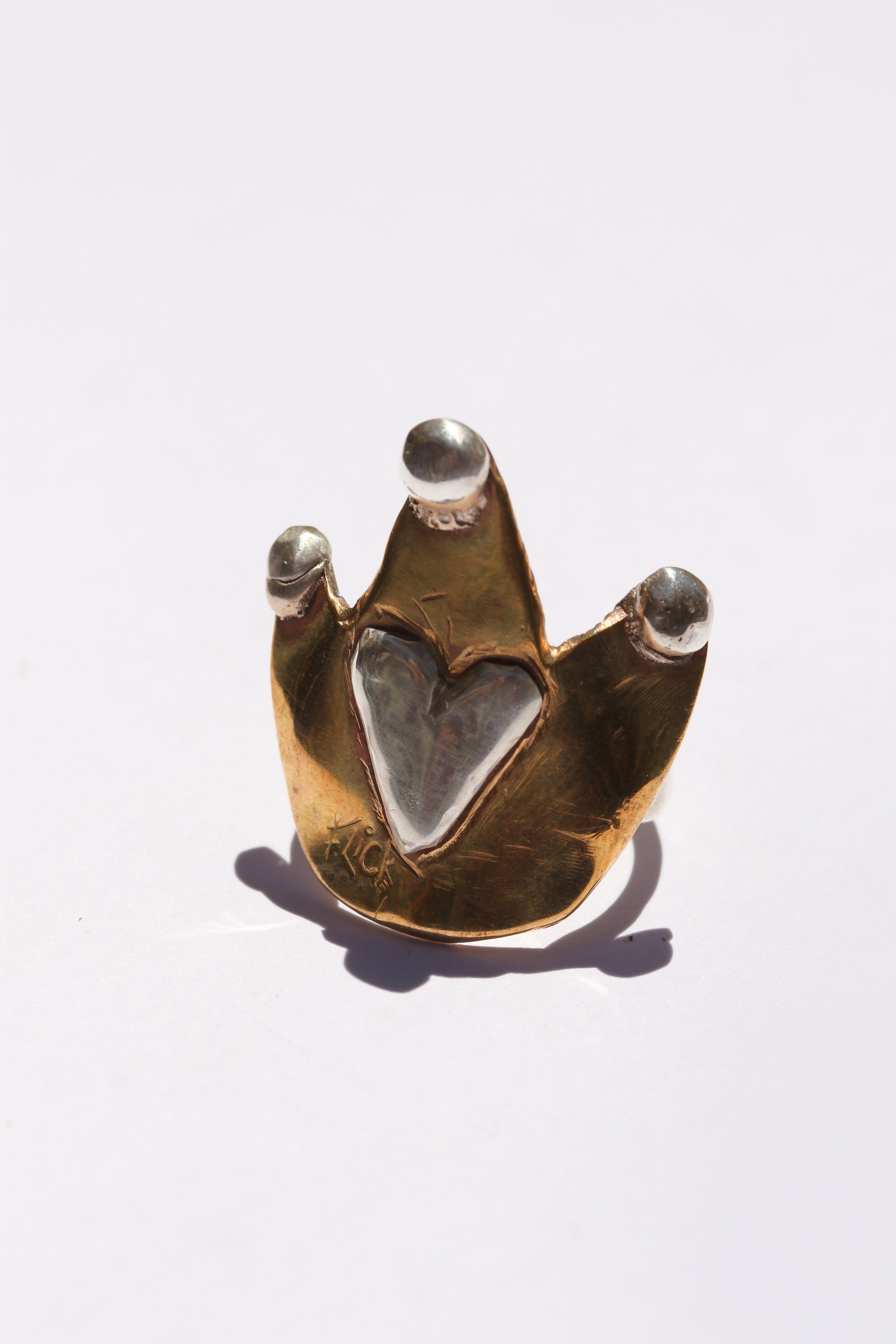 Be my king Brass and Silver ring