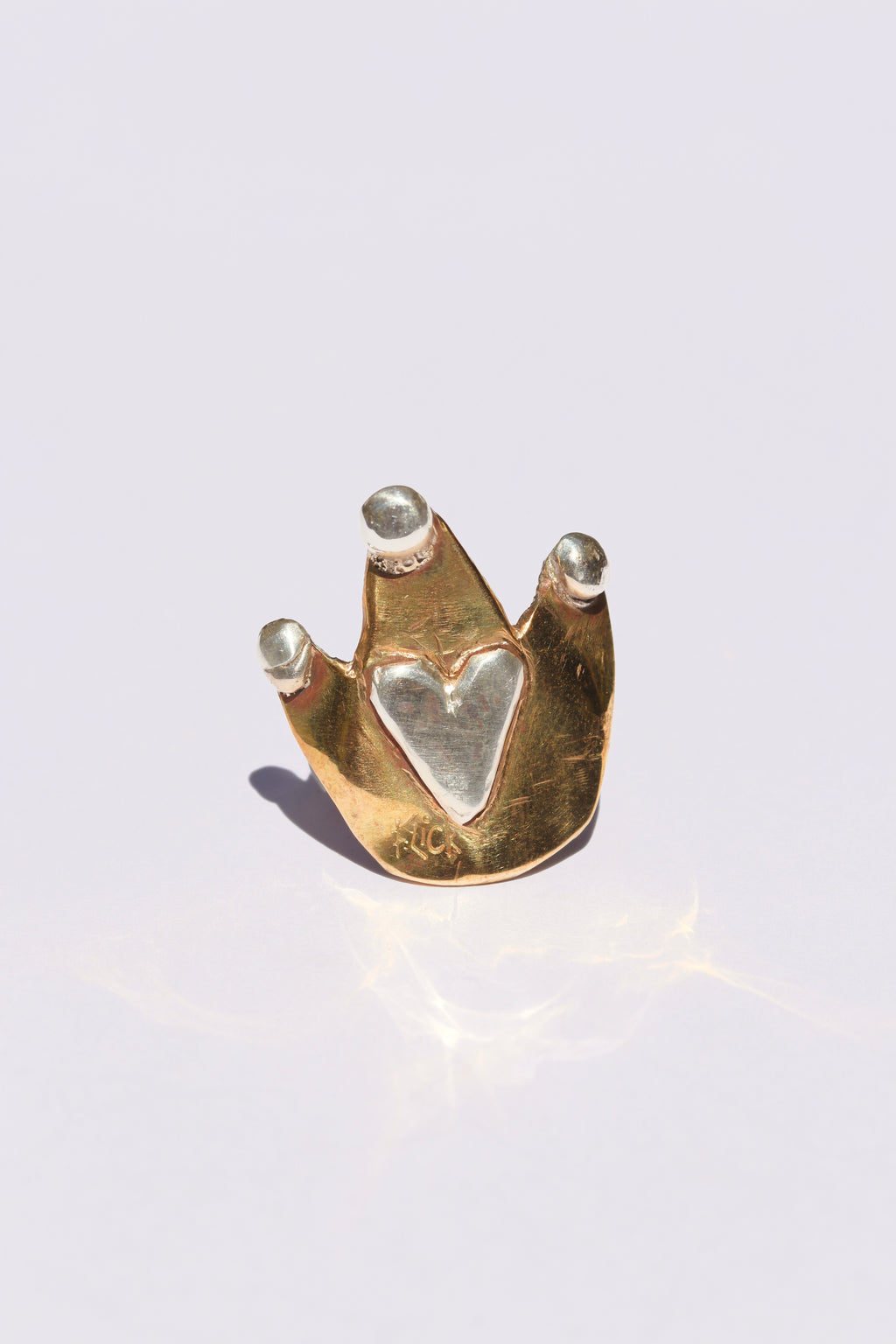 Be my king Brass and Silver ring