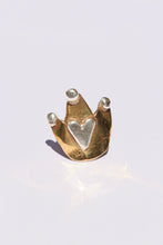 Load image into Gallery viewer, Be my king Brass and Silver ring