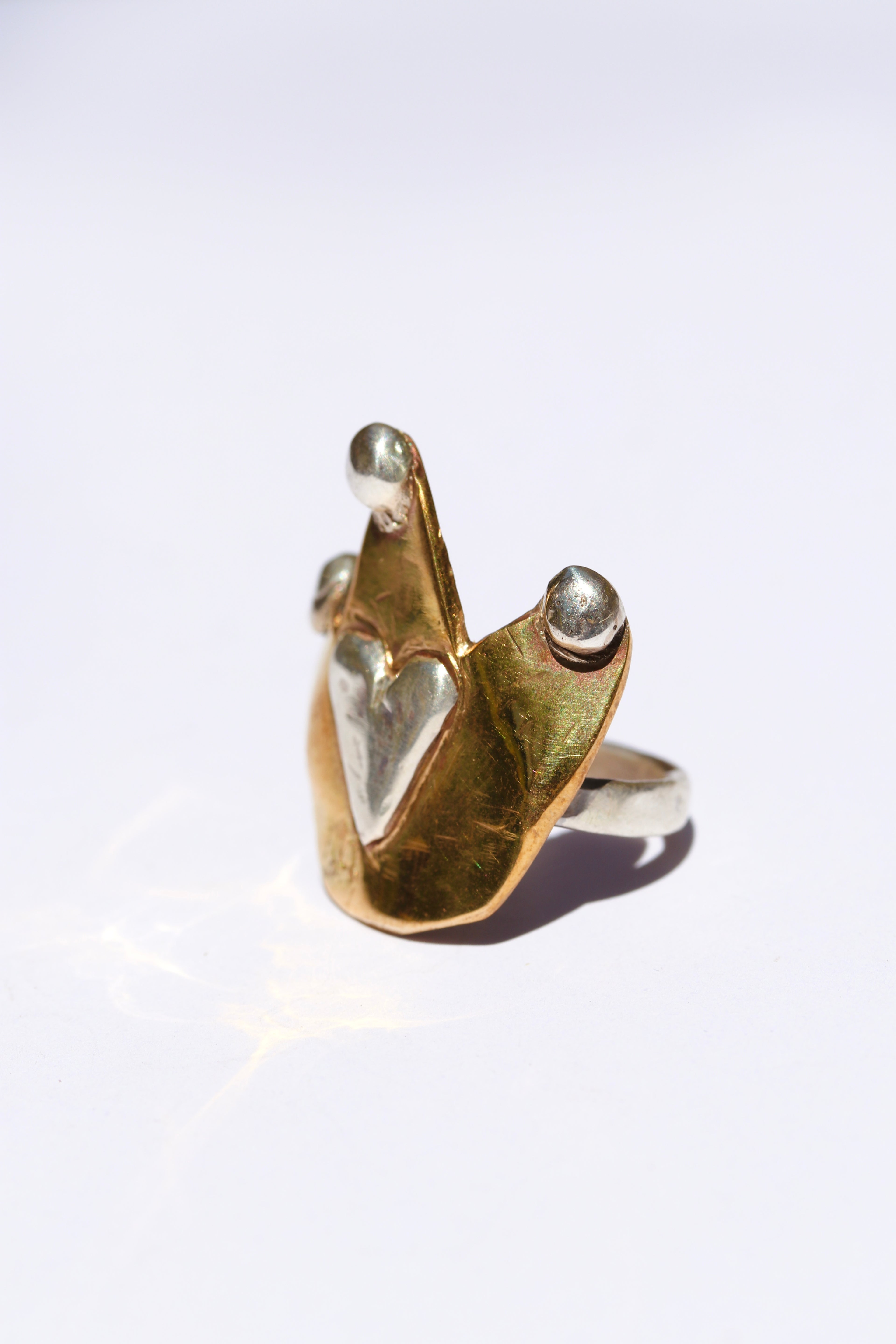 Be my king Brass and Silver ring