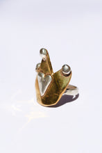 Load image into Gallery viewer, Be my king Brass and Silver ring