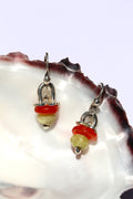 Orange and Lime Quartz  Earrings