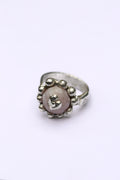 The Flower Ring in Silver and Pink Quartz