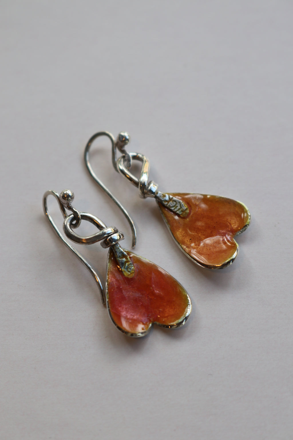 Autumn  Enamel Leaf Heart