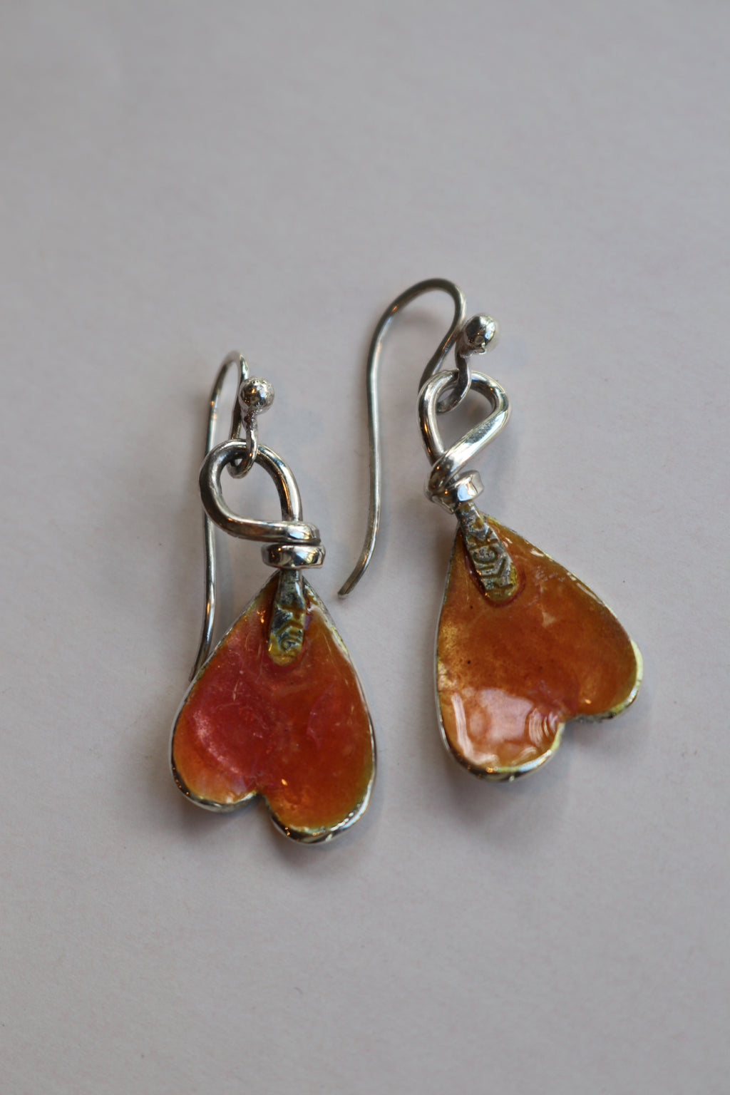 Autumn  Enamel Leaf Heart