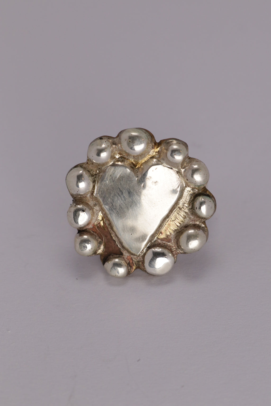 Cameo Ring Brass & Silver