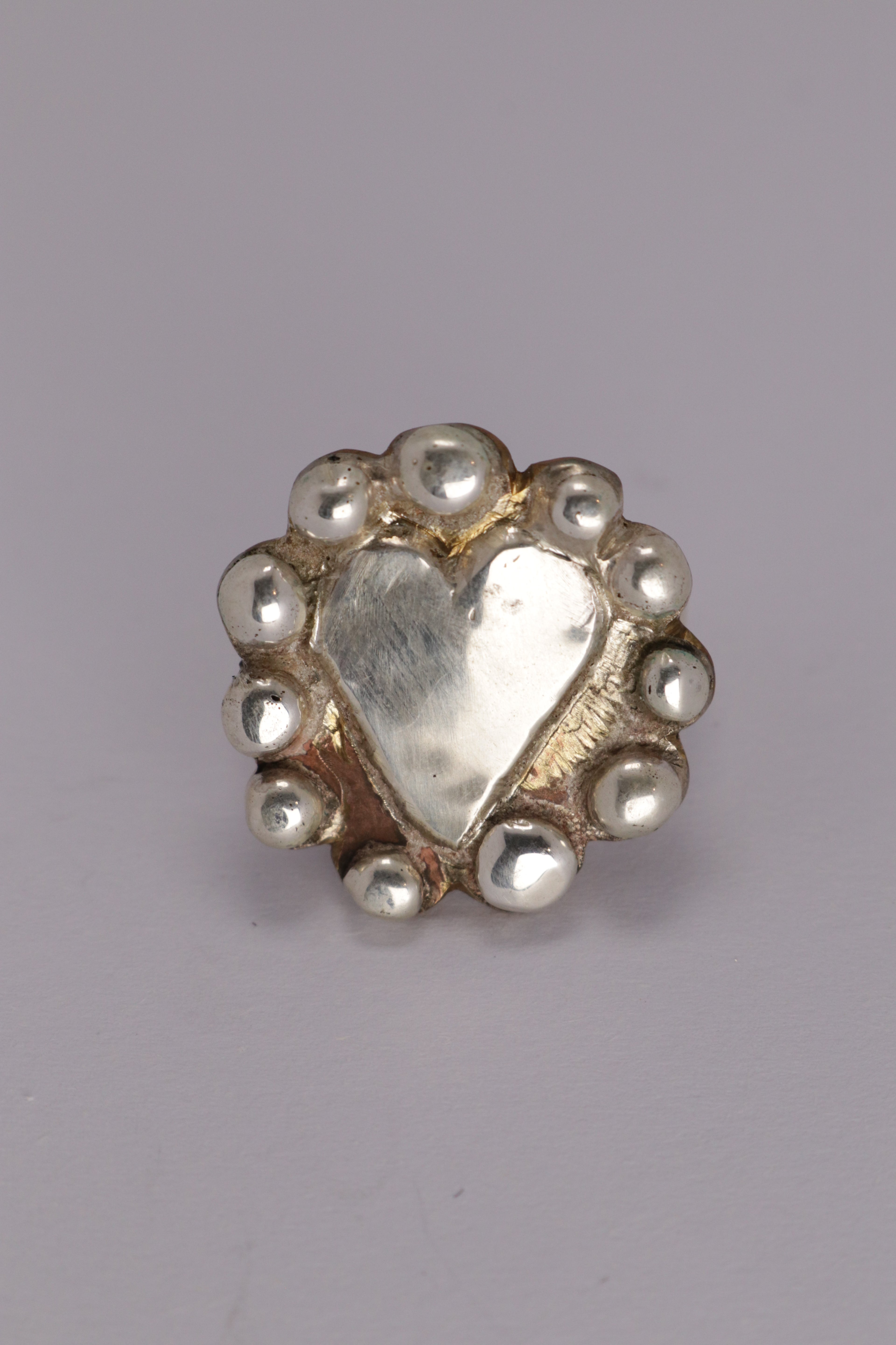 Cameo Ring Brass & Silver