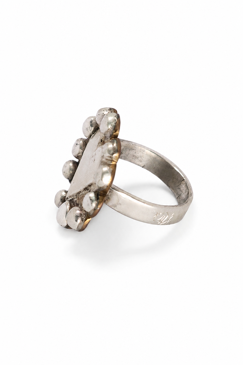 Cameo Ring Brass & Silver