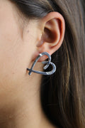 Cross Your Heart Stud Earrings