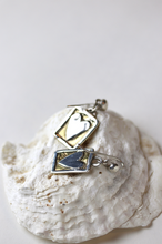 Load image into Gallery viewer, Postcard From The Heart Earrings, Brass &amp; Silver