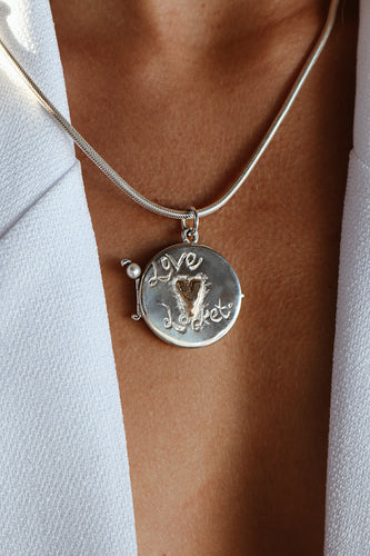Silver and Gold Love Locket