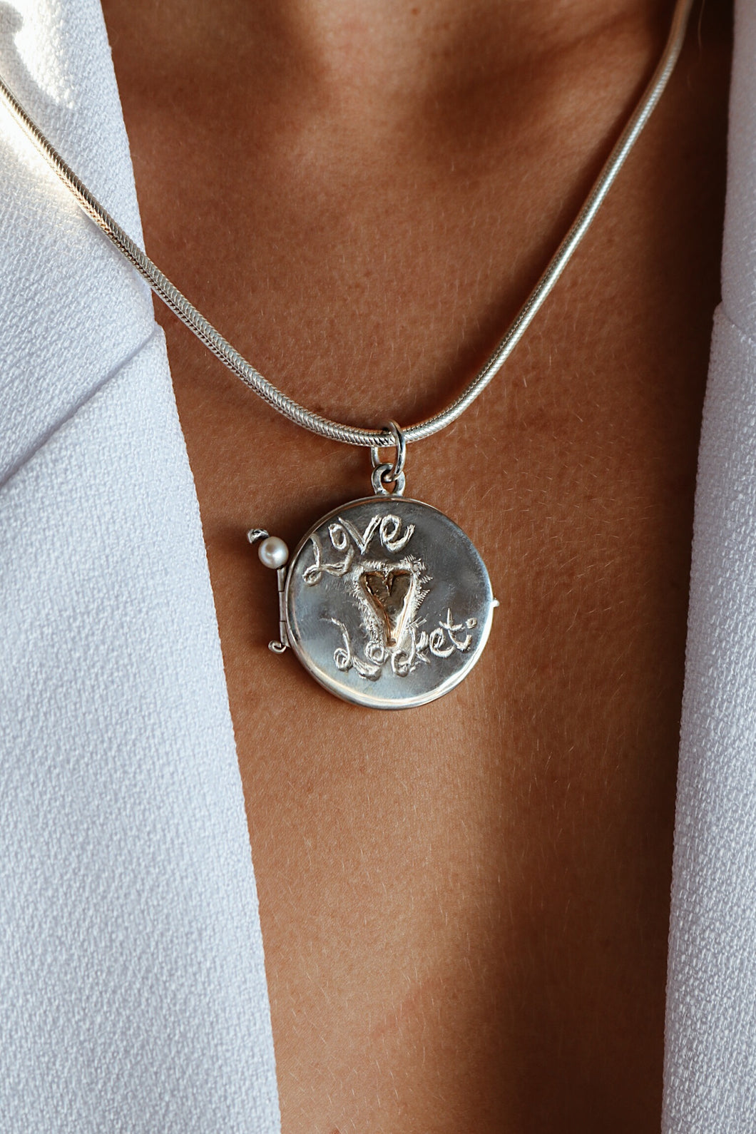 Silver and Gold Love Locket