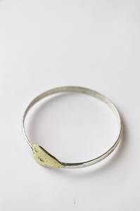 Silver Love on the Side with Brass Heart