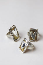 Load image into Gallery viewer, Postcard From The Heart Ring, Silver &amp; Brass
