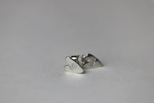 Load image into Gallery viewer, Flick Silver Heart Stud Earrings