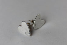 Load image into Gallery viewer, Flick Silver Heart Stud Earrings