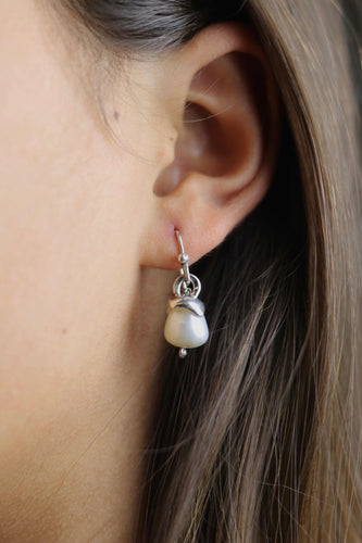 White Acorn, Pearl and Silver