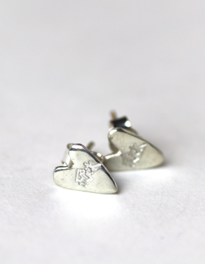 Heart studs