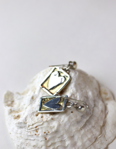 Postcard from the heart earring